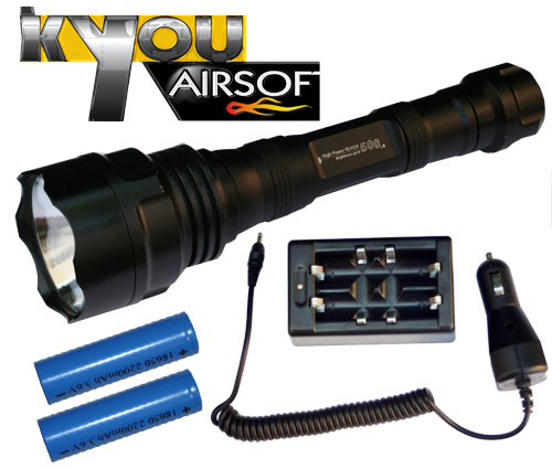 Kyou - Pack lampe tactical Xenon 500LM (150 lumens)