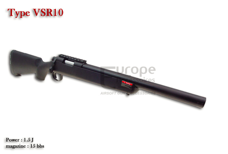 Sniper type VSR10 BK - Spring - 6mm