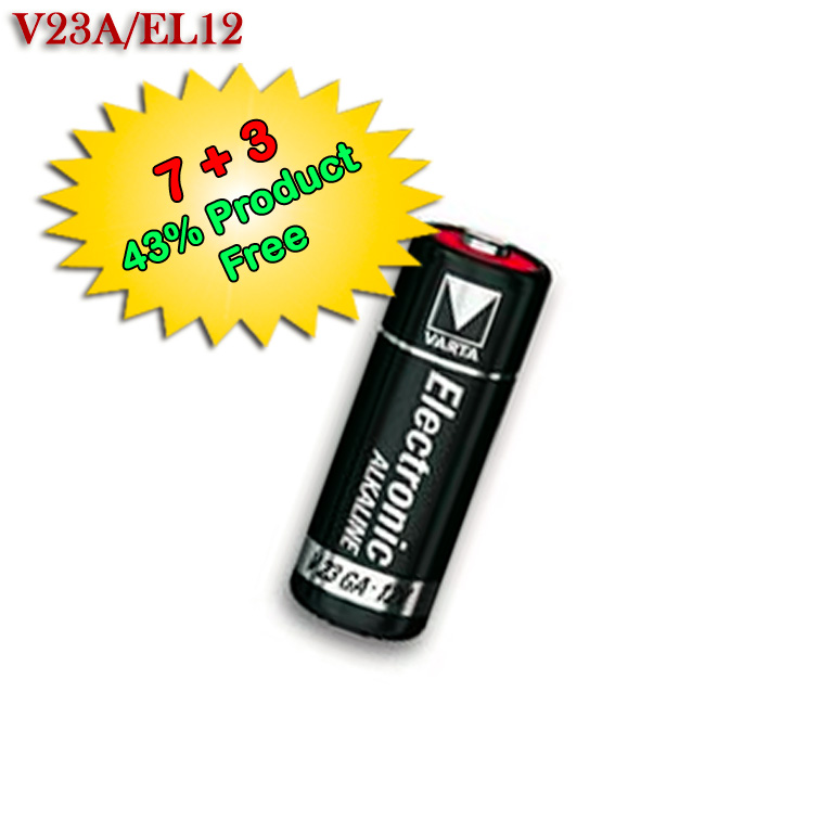 Offre 7 + 3 - Pile lithium V23A / EL12 (12v)