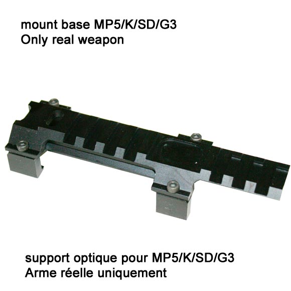 Mount base for MP5/K/SD/G3 - Only real weapon