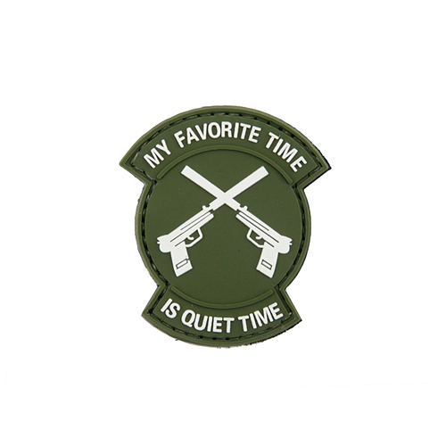 QUIET TIME PVC Velcro Patch - OD