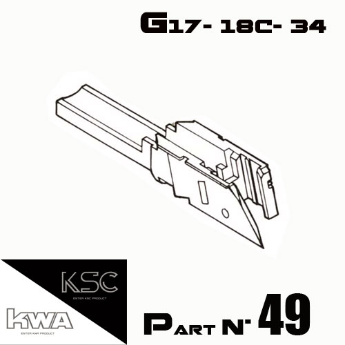 KWA / KSC - Inner frame base G17-G18C-G34
