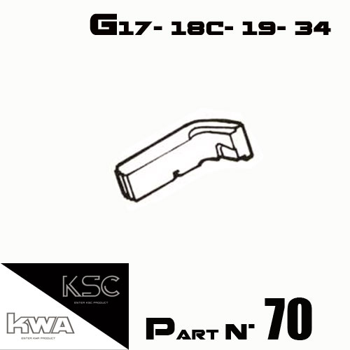 KWA / KSC - Magazine release button G17-G18C-G19-G34