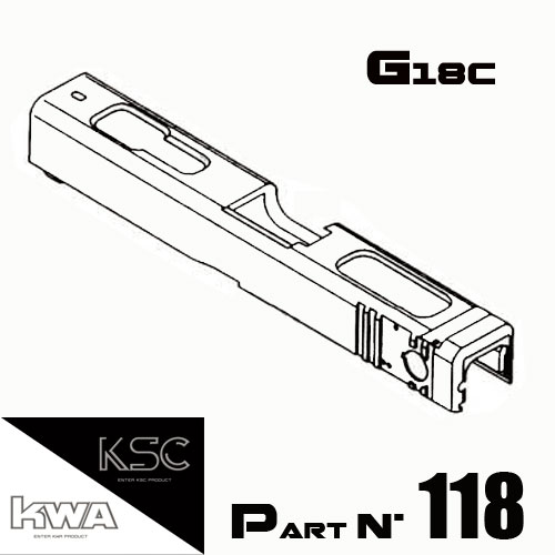 KWA / KSC - Slide G18C (ABS)