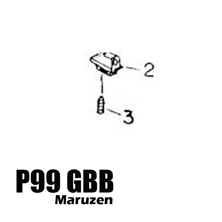 Maruzen - P99 GBB Assembly part number 02,03