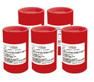 Lot de 5 fumigenes 60s Rouge