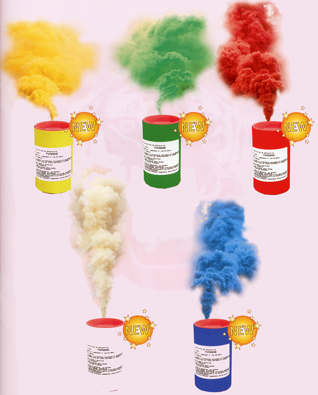 Lot de 5 fumigenes 60s Rouge