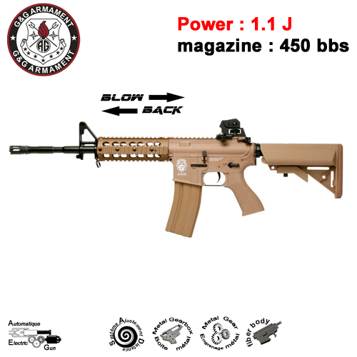 GG - GR15 Raider-L Plastic BlowBack - DST EGR-15P-RDL-DBB-NCM - TAN - 1.1J