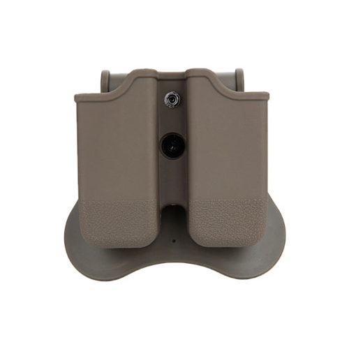 CYTAC - (CY-MP-G3F) Polymer Double Magazine Pouch - Glock (FDE)