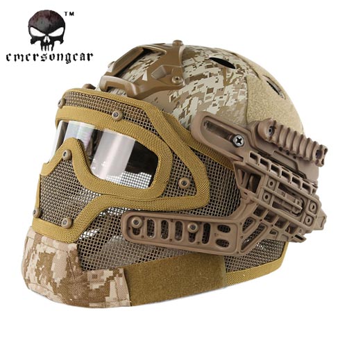 EMERSON - EM9197E G4 PJ Helmet + Full Mask Goggles DD