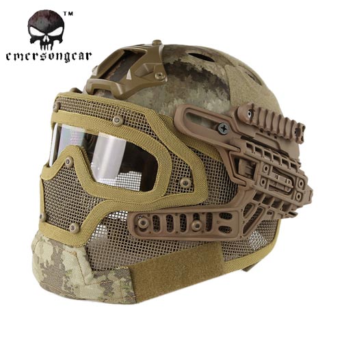 EMERSON - EM9197J G4 PJ Helmet + Full Mask Goggles AT