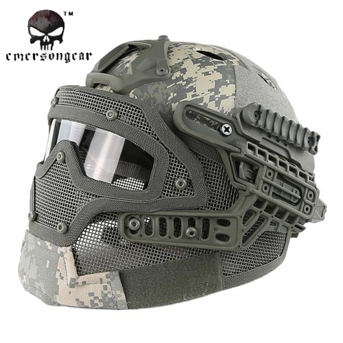 EMERSON - EM9197L G4 PJ Helmet + Full Mask Goggles ACU