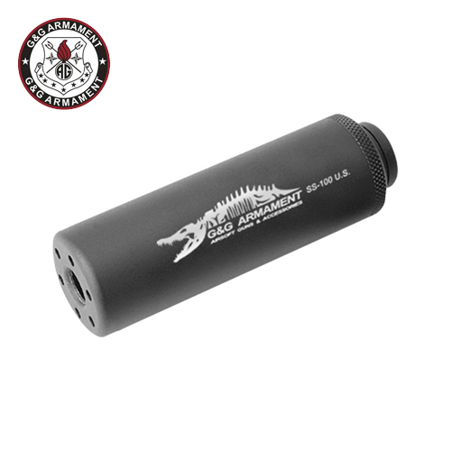 GG - G-01-025-1 SS-100 Mock Suppressor-Black (14mm CW) CROCODILE