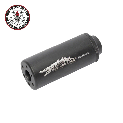 GG - G-01-027-1 SS-80 Mock Suppressor-Black (14mm CW) CROCODILE