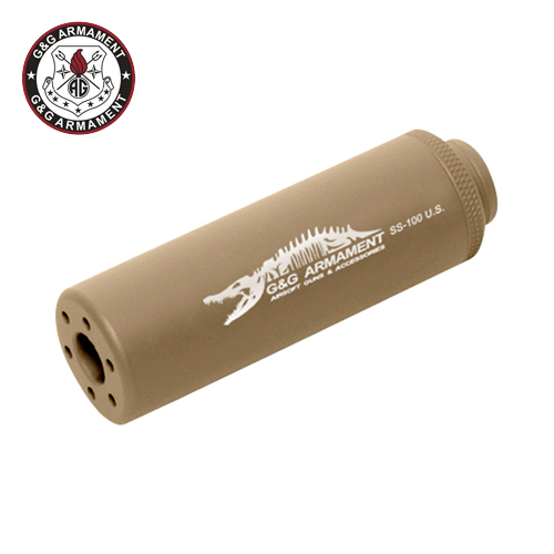 GG - G-01-029-1 SS-100 Mock Suppressor-Desert Tan (14mm CW) CROCODILE
