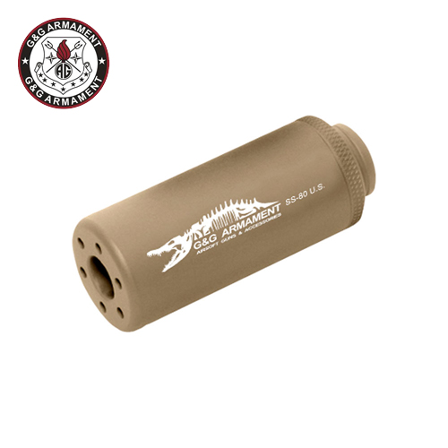 GG - G-01-031-1 SS-80 Mock Suppressor-Desert Tan (14mm CW) CROCODILE