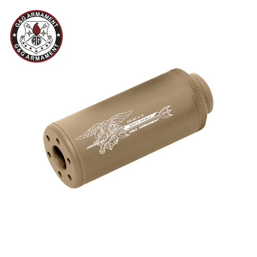 GG - G-01-032 SS-80 Mock Suppressor-Desert Tan (14mm CCW) NAVY SEAL