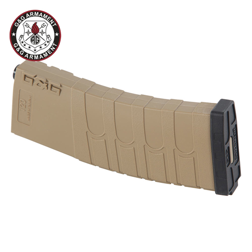 GG - Magazine 120R Mid-Cap for GR16 (Tan/Black) / G-08-101-3