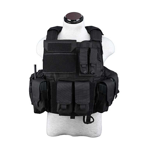 PANTAC - VT-C500-BK-M Releaseable Molle Armor Land Version, M, BK