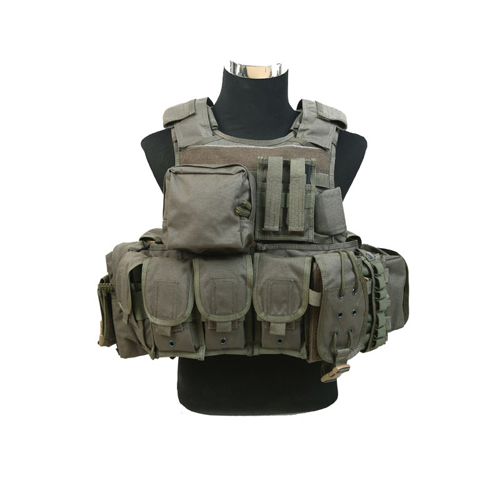 PANTAC - VT-C270-RG-L RAV Armor With Pouches, L, Ranger Green