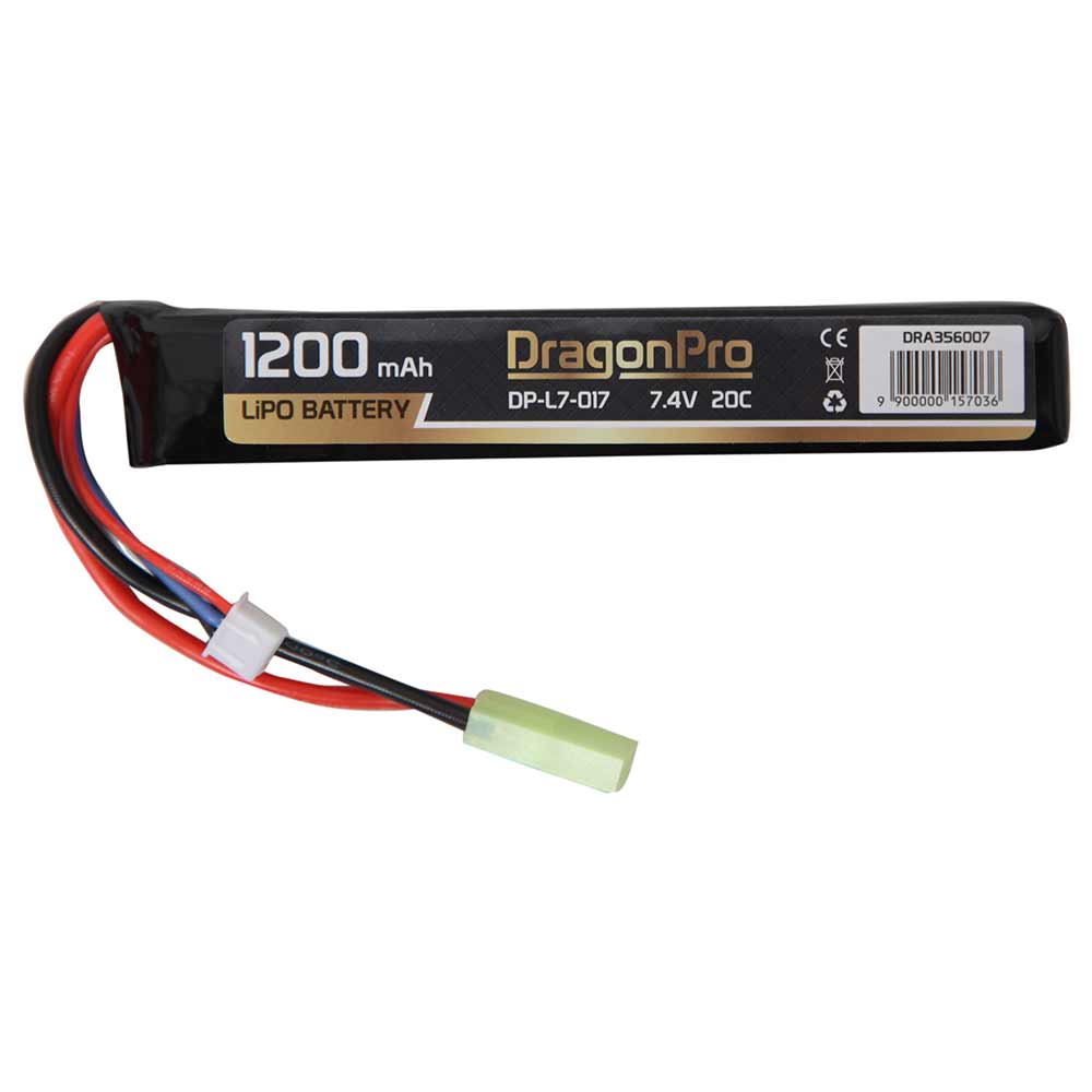 EAAirsoft Dragonpro DPL7017 7.4V 1200mAh 20C LiPO 128x21x13mm