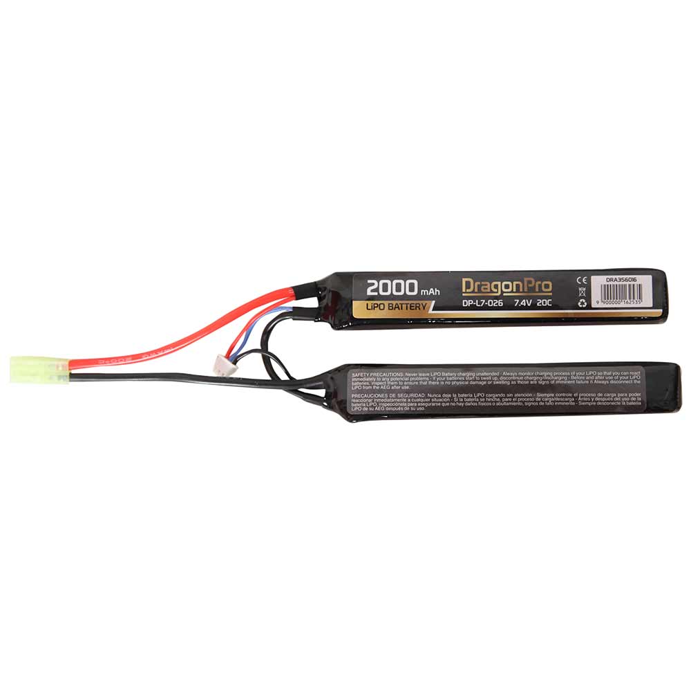 Dragonpro -DP-L7-026 7.4V 2000mAh 20C LiPO (1+1) 128x21x12.5mm