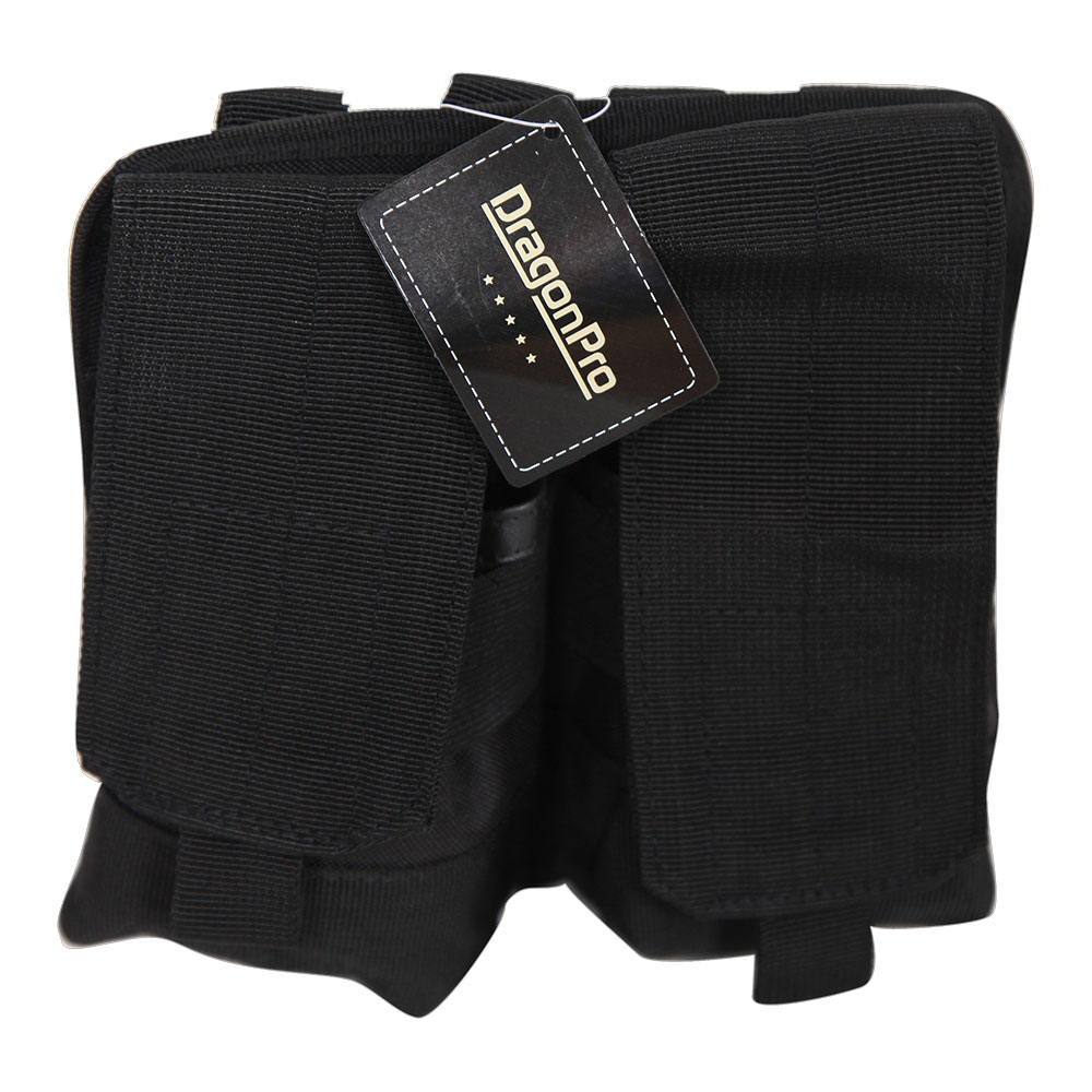 DRAGONPRO PO003-002 Double M14 Mag Pouch Black