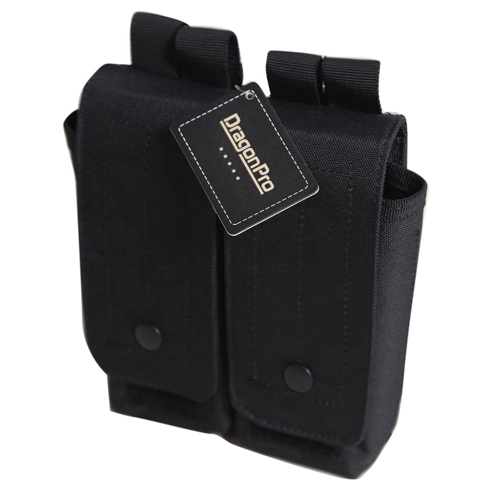 DRAGONPRO DP-PO010-002 Double AK Mag Pouch BLACK