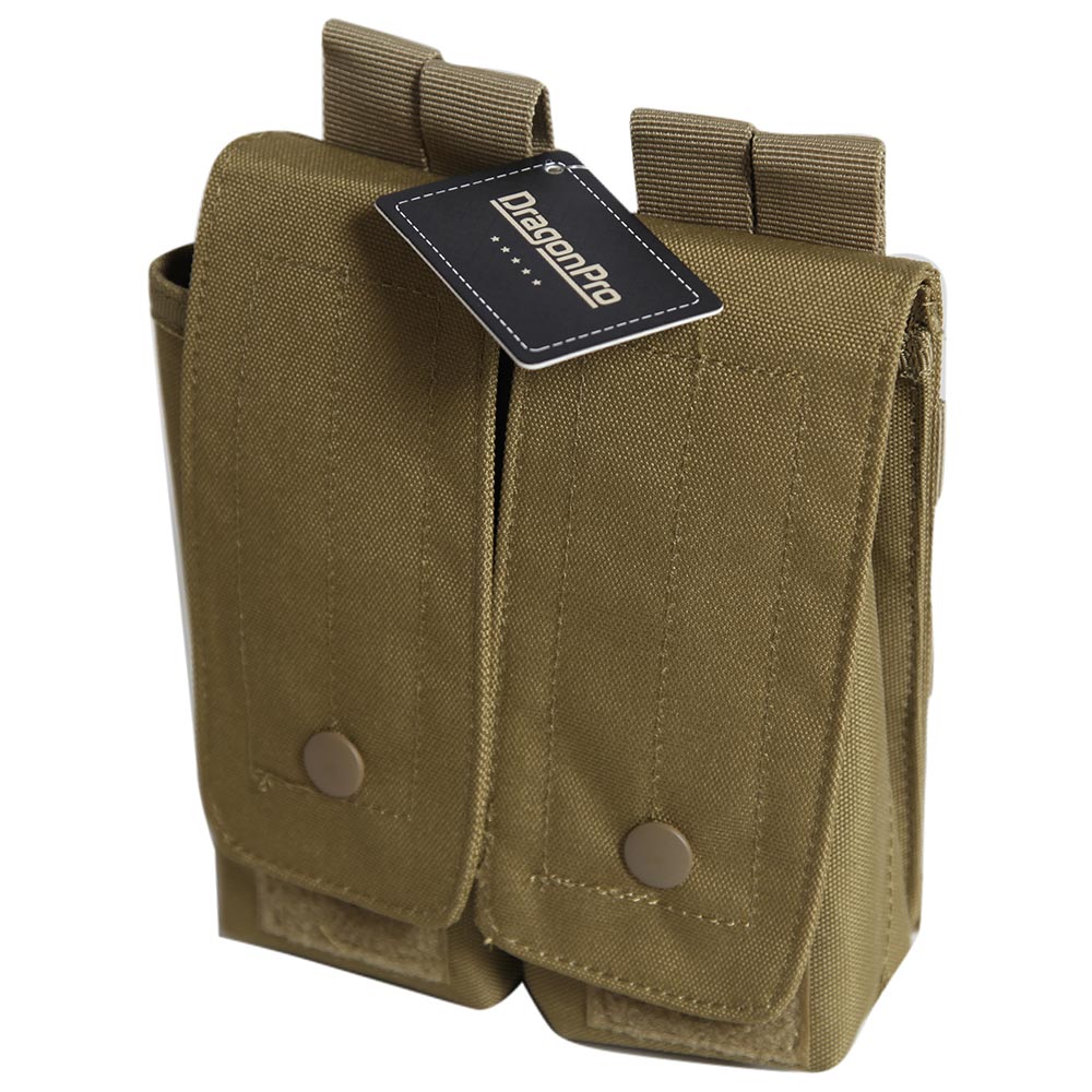 DRAGONPRO DP-PO010-003 Double AK Mag Pouch KHAKI