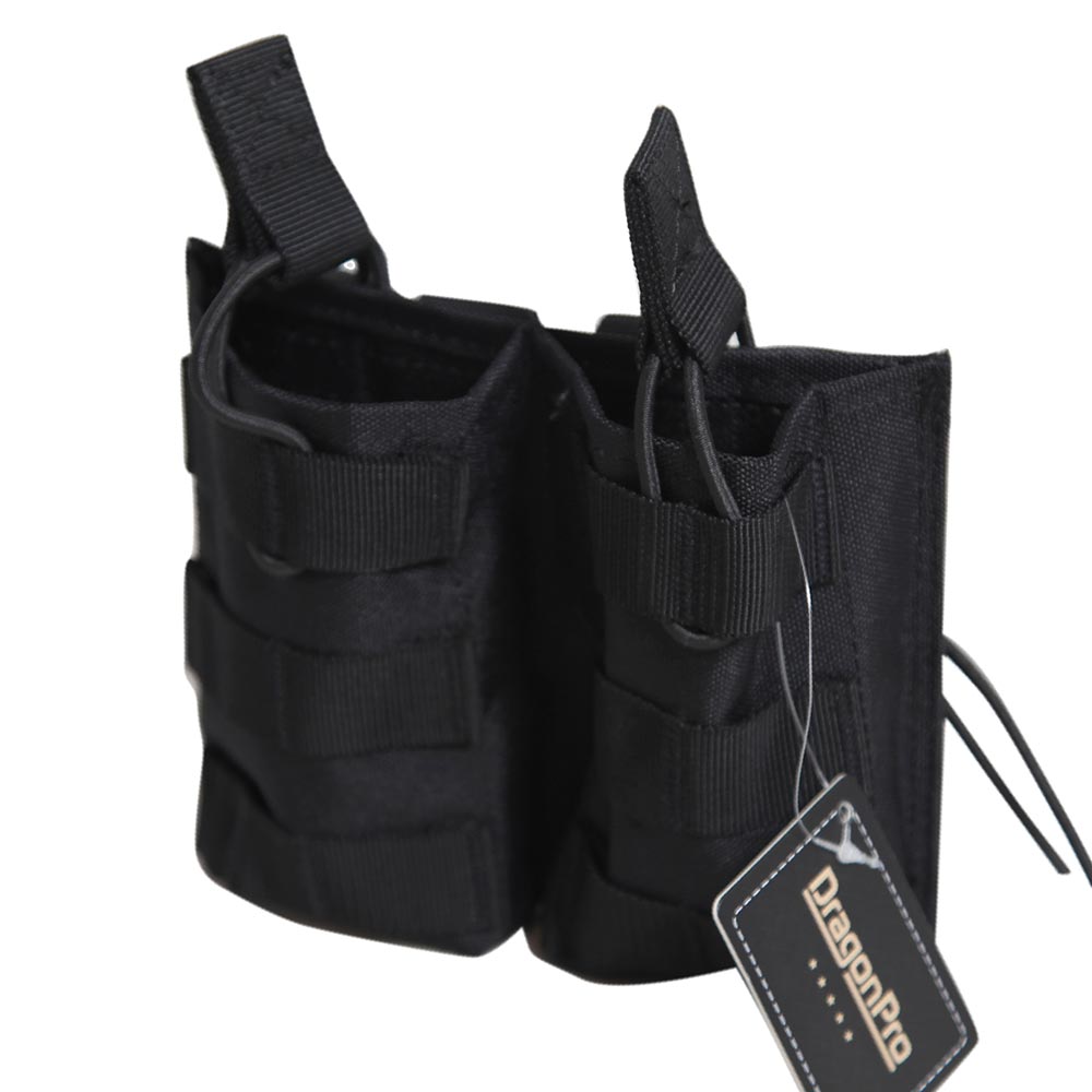 DRAGONPRO DP-PO013-002 Double 5.56 Mag Pouch BLACK