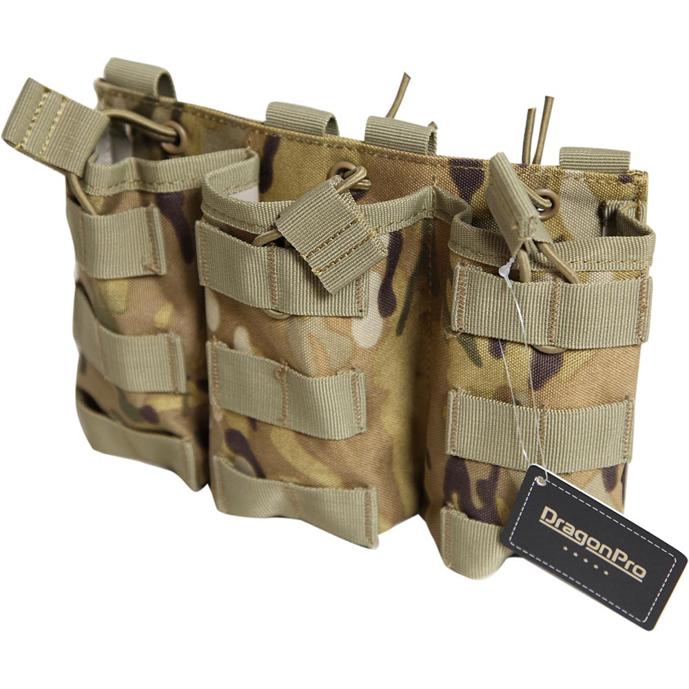 DRAGONPRO DP-PO014-006 Triple 5.56 Mag Pouch MC