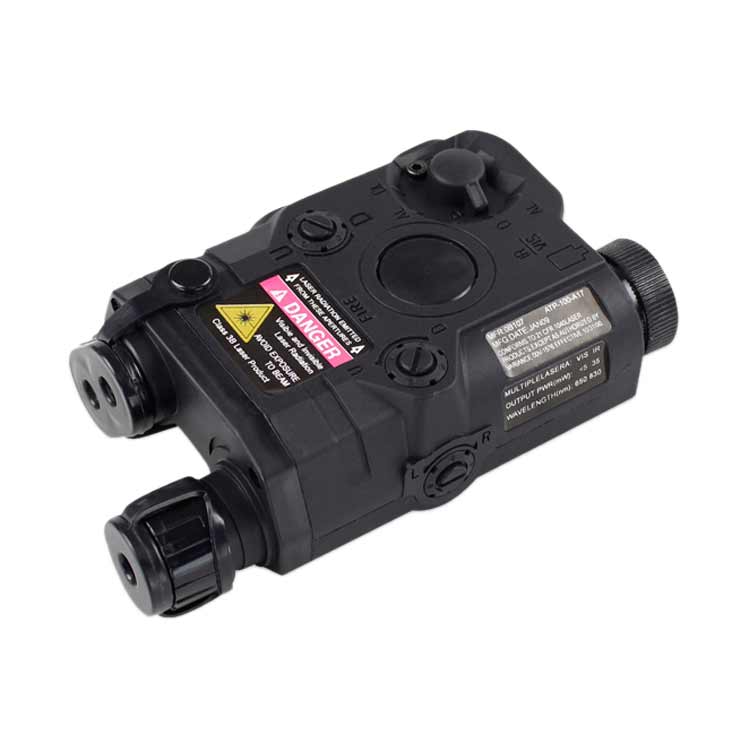 Bloc AN/PEQ-16 ABS/ Rail métal - Noir
