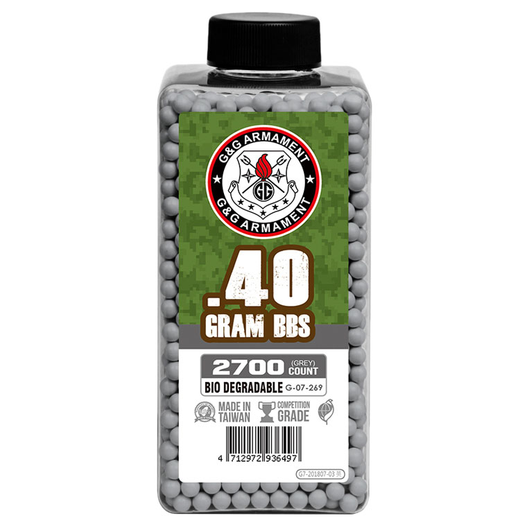 G&G G-07-269 Bio BB 0.40g 2700R (Grey)