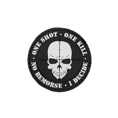 ONE SHOT PVC Velcro Patch - BK