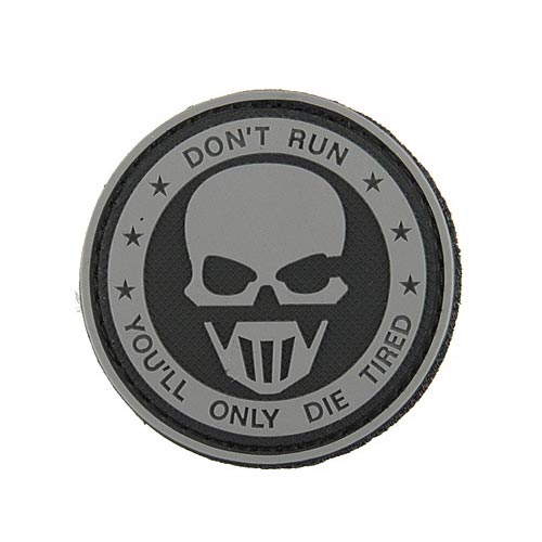 Patch PVC - DON T RUN - BK