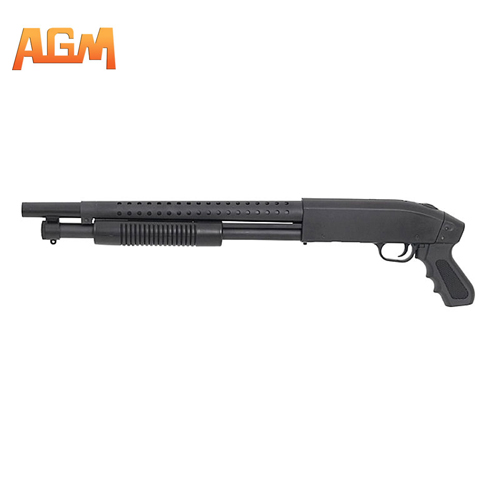 AGM - Fusil à pompe type M500 court - noir - 0,85 J - 6 mm