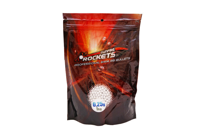 Rockets - ABS BBs 0.25g white  bag of 1Kg
