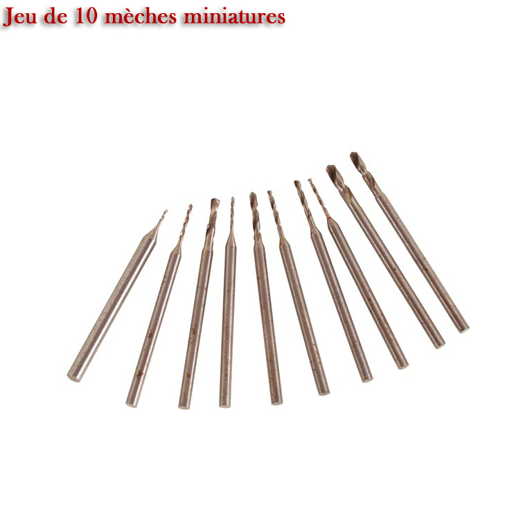 Jeu de 10 mèches miniatures