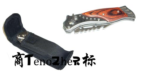 TenoZher -Couteau Automatique avec cran de s�ret�