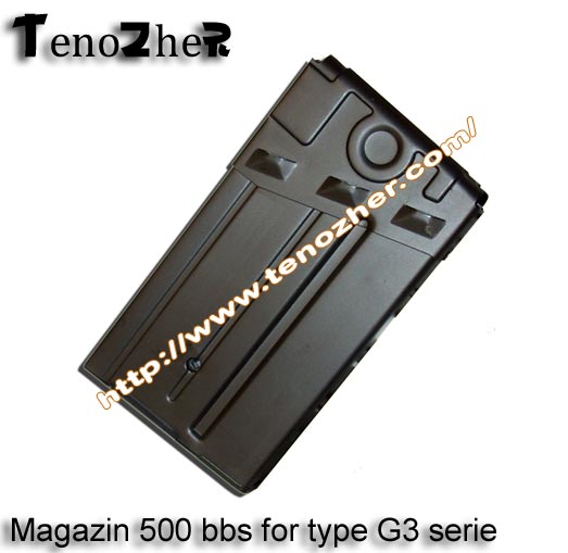 TenoZheR - magazine HiCap 500 bbs type G3 -  Metal BK - AEG
