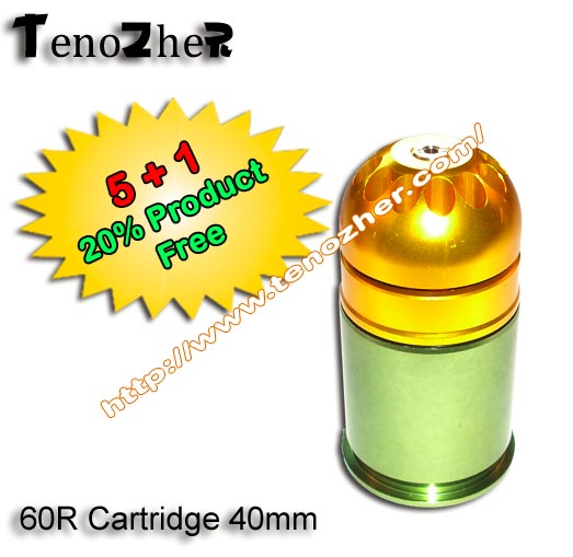 Offre 5 + 1 - TenoZheR - 60R Cartridge - Cartouche 60bbs-  40mm - 6mm