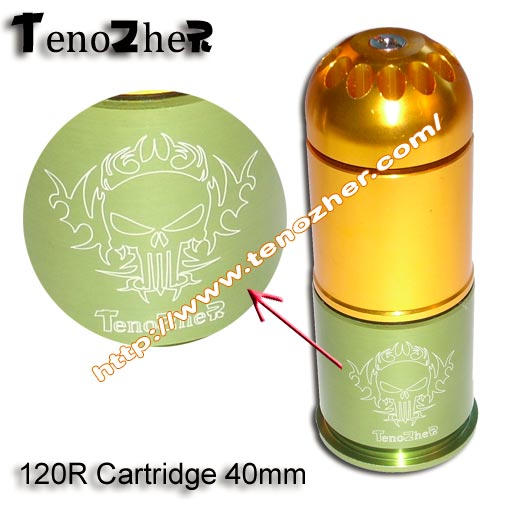 TenoZheR - 120R Cartridge D2 - Cartouche 120bbs D2  40mm - 6mm