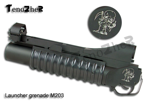 TenoZheR - Lance grenade M203 D1 Full M�tal pour serie TZR100 (type M4/M16)